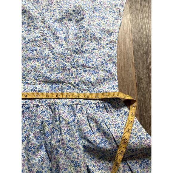 Mommy and Me Handmade Heritage Dainty Floral Cotton Prairie Dress Cottagecore M - Picture 7 of 10